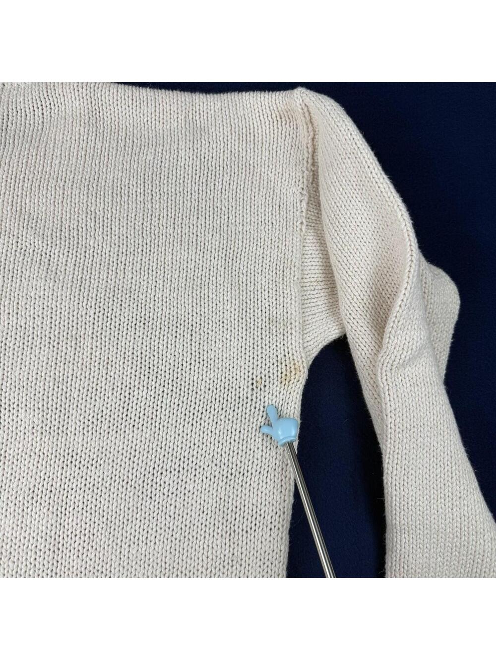 Vintage Heirloom Collectibles Horse Scene Village Knit Sweater Cottagecore Sz M - Picture 8 of 12